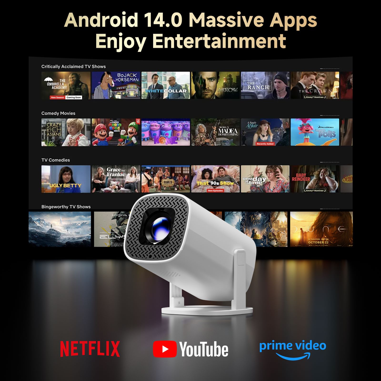P30 PRO Smart Mini Projector A - Home Cinema Projector recension och pris