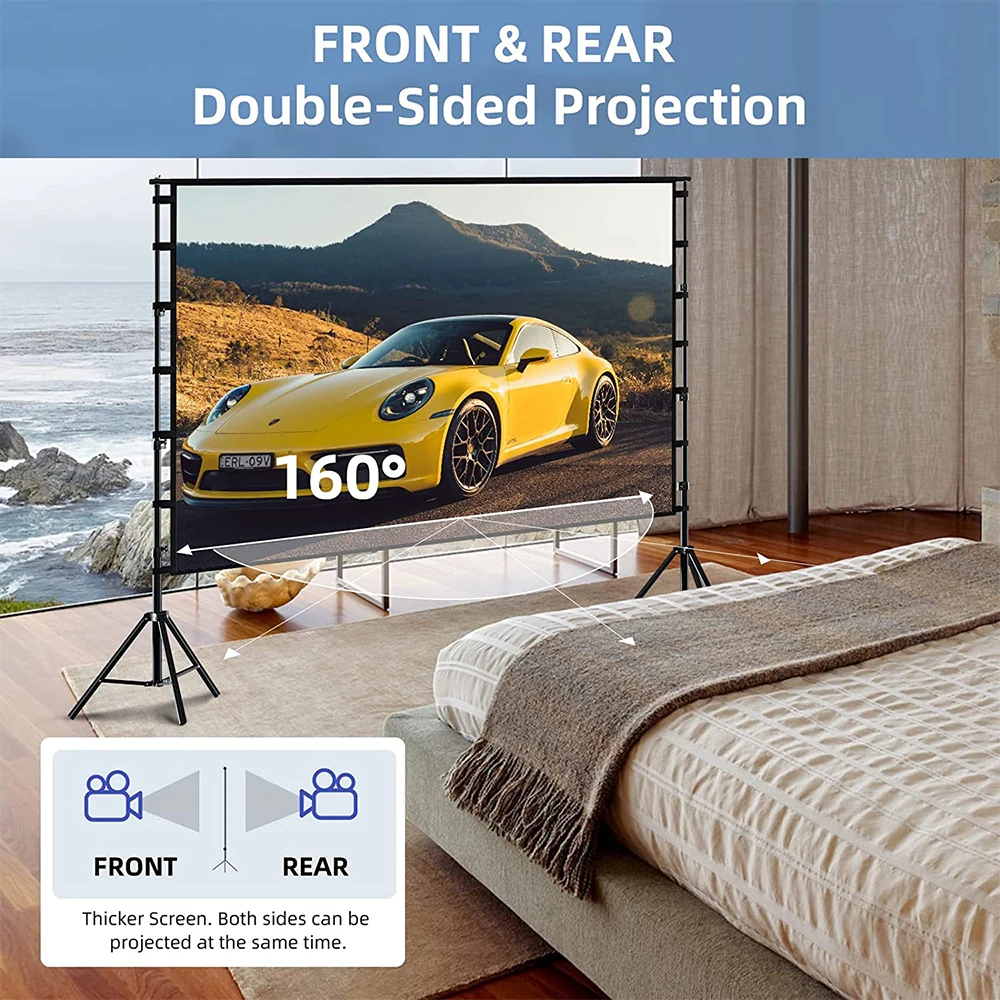 LEJIADA Double Bracket White W - Home Cinema Screen recension och pris