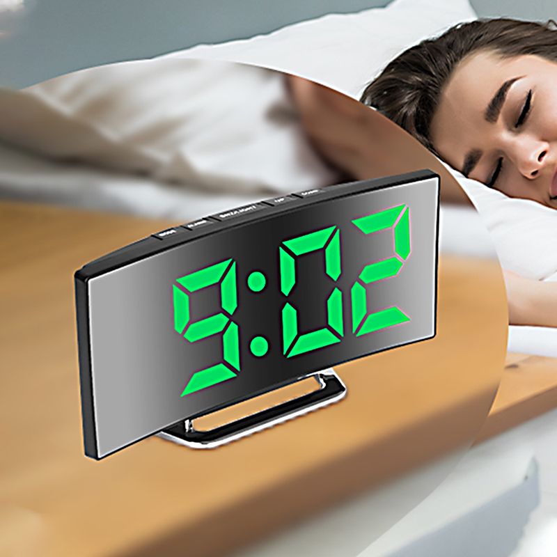 LED Digital Alarm Clock Curved - Home Cinema Screen recension och pris