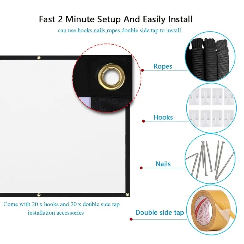 Projector Screen16:9 indoor/ou - Home Cinema Screen recension och pris