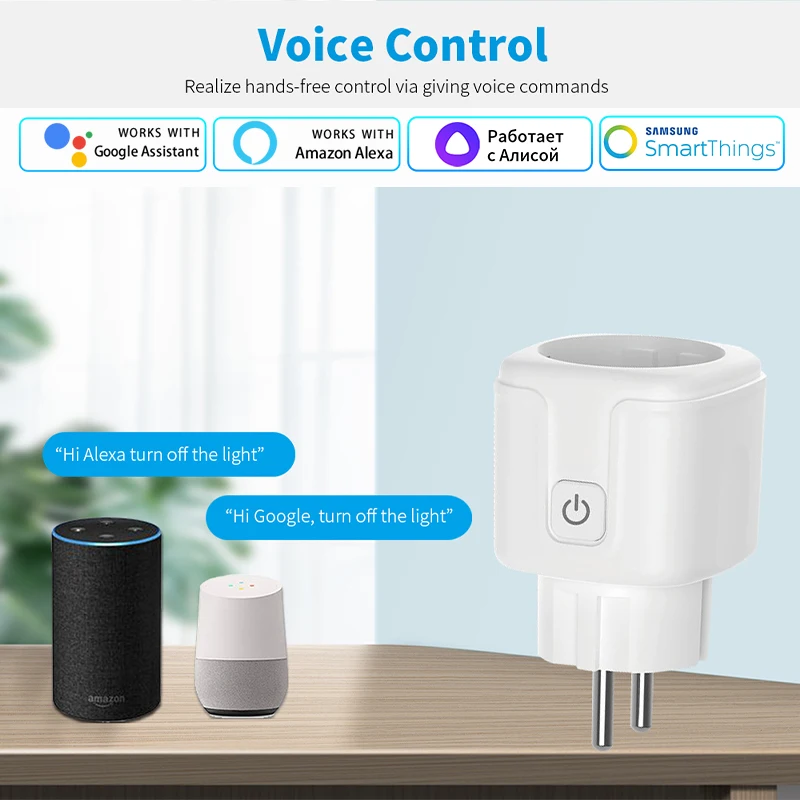 Tuya Smart Socket EU 16A AC100 - Home Cinema Alexa recension och pris
